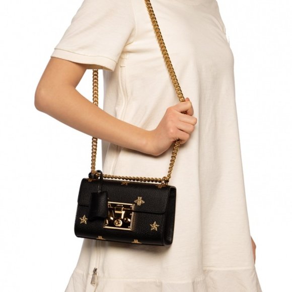 Gucci Bags Gucci Padlock Bee Star Handbag With Chain Poshmark